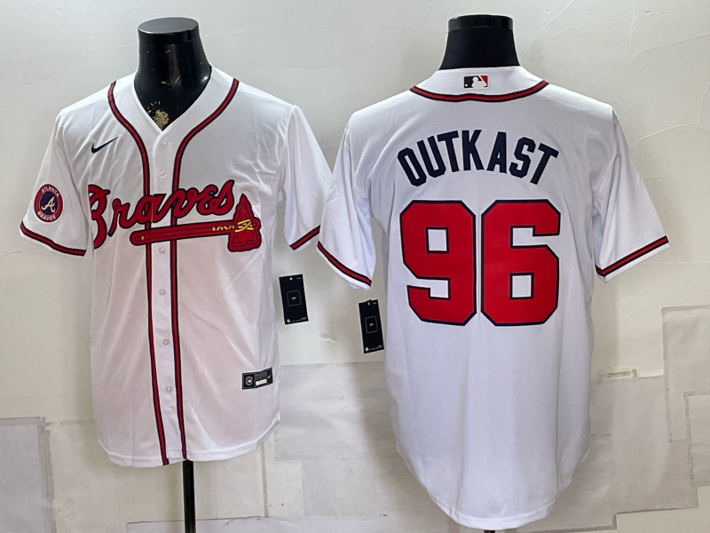 Men 2026 Atlanta Braves #96 Outkast white Game Nike MLB Jersey 0805002